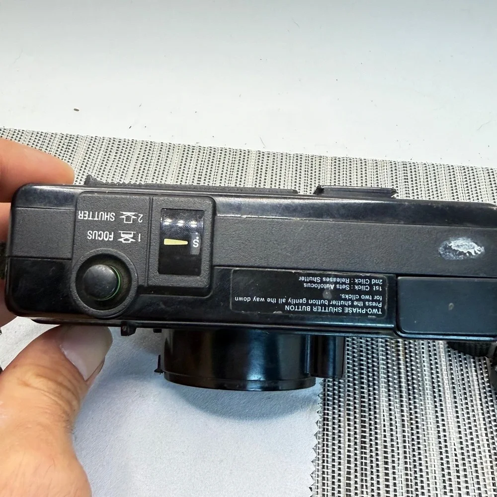 Vtg Ricoh AF-2 35mm Film Camera Color Rikenon 38mm f2.8 Lens Auto Focus READ